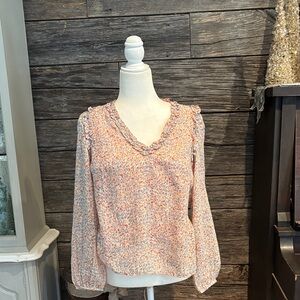 Berthie Ruffled Floral Blouse